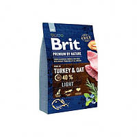 Сухий корм Brit Premium Light 3 kg (для собак з надмірною вагою)