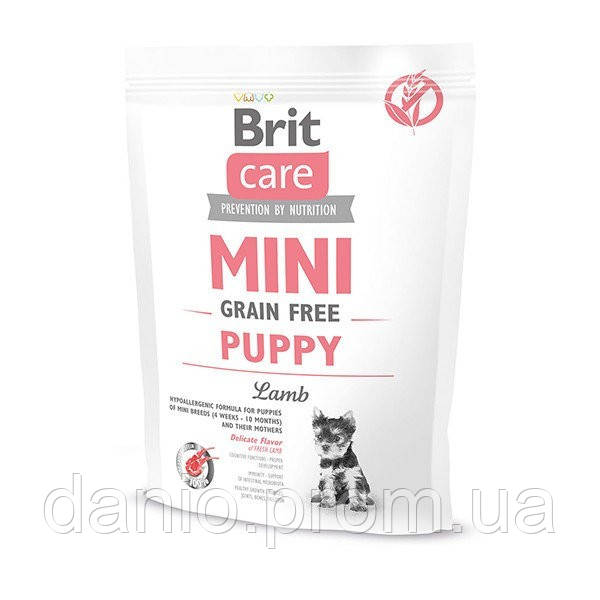 Сухий корм Brit Care GF Mini Puppy Lamb 0,4 kg (для цуценят і молодих собак мініатюрних порід)