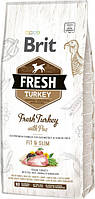 Сухой корм Brit Fresh Turkey & Pea Light Fit & Slim 12 kg (для взрослых, пожилых собак)
