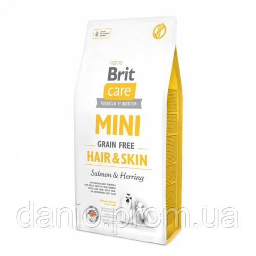 Сухий корм Brit Care GF Mini Hair & Skin 2 kg (для дорослих собак мініатюрних порід)