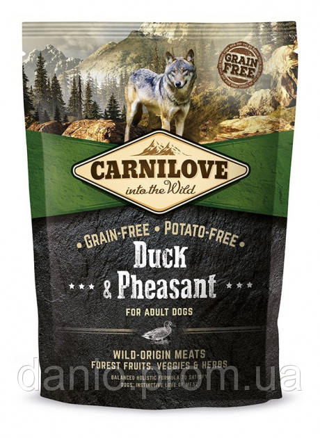 Сухий корм Carnilove Adult Duck & Pheasant 1.5 kg (для дорослих собак)