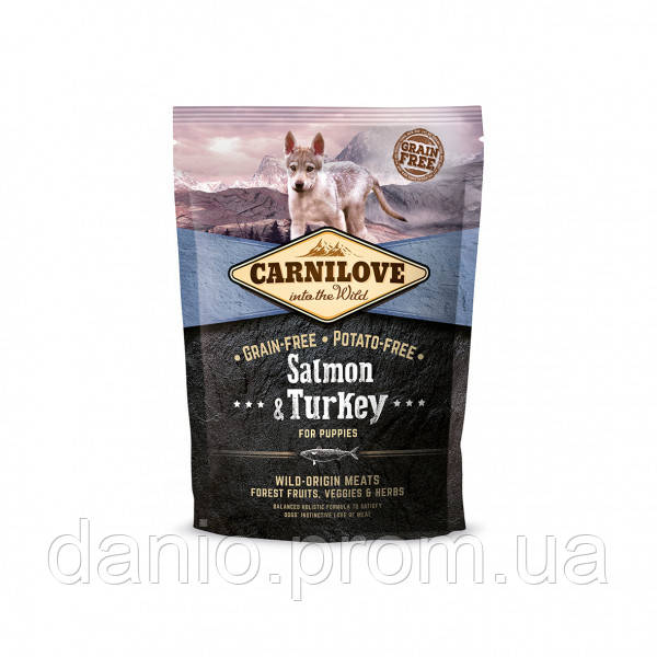 Сухий корм Carnilove Puppy Salmon & Turkey 1.5 kg (для цуценят)