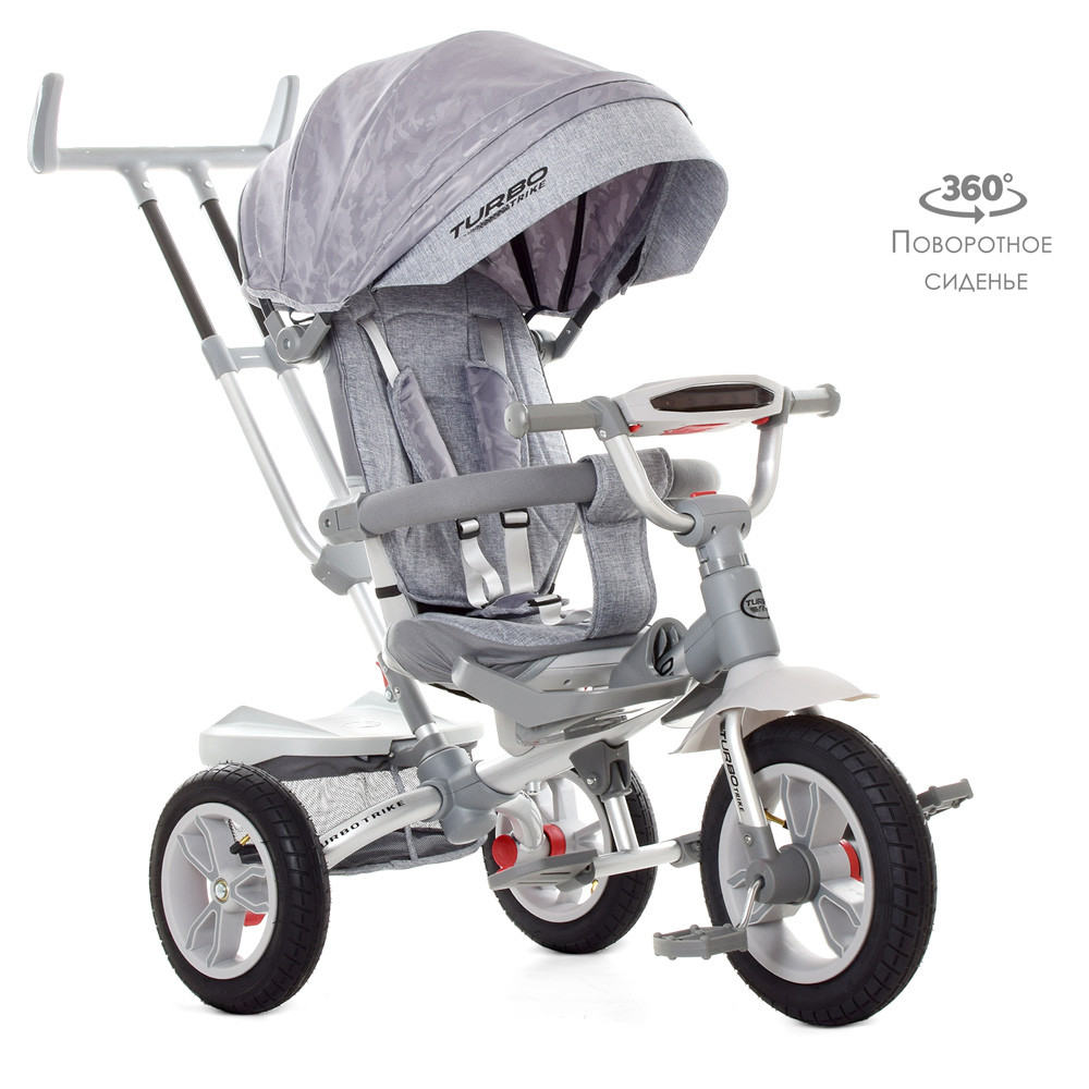 Дитячий триколісний велосипед «TURBOTRIKE» M 4058-19, поворот сидіння, музична фара, дитиначий ровер, фото 1