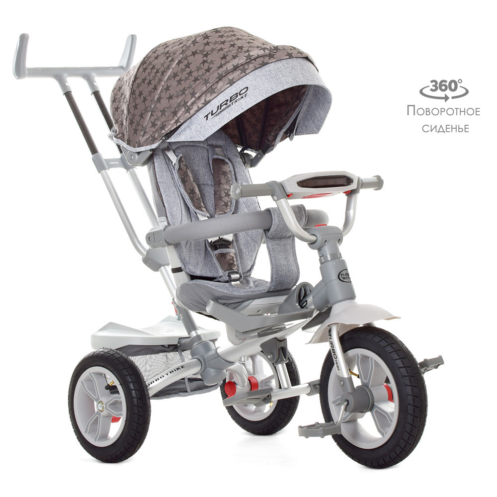 Дитячий триколісний велосипед «TURBOTRIKE» M 4058-23S, поворот сидіння, музична фара, дитиначий ровер, фото 1