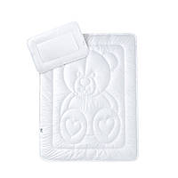 Набор антиаллергенный с одеялом и подушкой Мишка Papaella 8-12824 белый 100х135 см