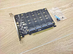 Плата розширення PCIe x16 для 4х SSD M.2 NVME