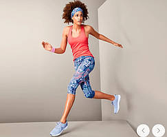 Спортивні легінси-капрі DryActive Plus з яскравим принтом від tcm Tchibo (чибо), Німеччина, XS-S