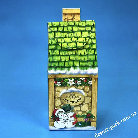 Новорічні коробки для 300г цукерок 200х90х70 мм. СУНДУЧОК 3, фото 1
