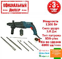 Прямой перфоратор для дома со съемным патроном Зенит ЗПП-1200/2 DFR профи (1.2 кВт, 3.8 Дж)  YLP