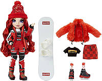 Кукла Ренбоу Хай Красная Зимняя серия Руби Андерсон Rainbow High Winter Break Ruby Anderson Red Fashion Doll
