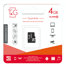 Карта пам " яті microSDHC 4GB class 10 T&G (без адаптера)