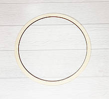 Кільце для "ловця снів" дерев'яне (фанера). Основа 14 см в діаметрі (зовнішній). Поштучно. Для макраме, вінків, декорування