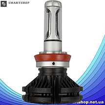 Комплект автомобільних LED ламп X3 H11 25W 6000Lm 6500K HeadLight, Світлодіодні LED лампи для автомобіля, фото 4