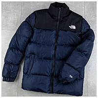 Мужская зимняя куртка The North Face 700 утепленная синяя куртка зе норт фейс ТНФ TNF