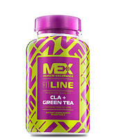 Кон'юговані лінолева кислота MEX CLA + Green Tea (90 softgels) жіросжігателя