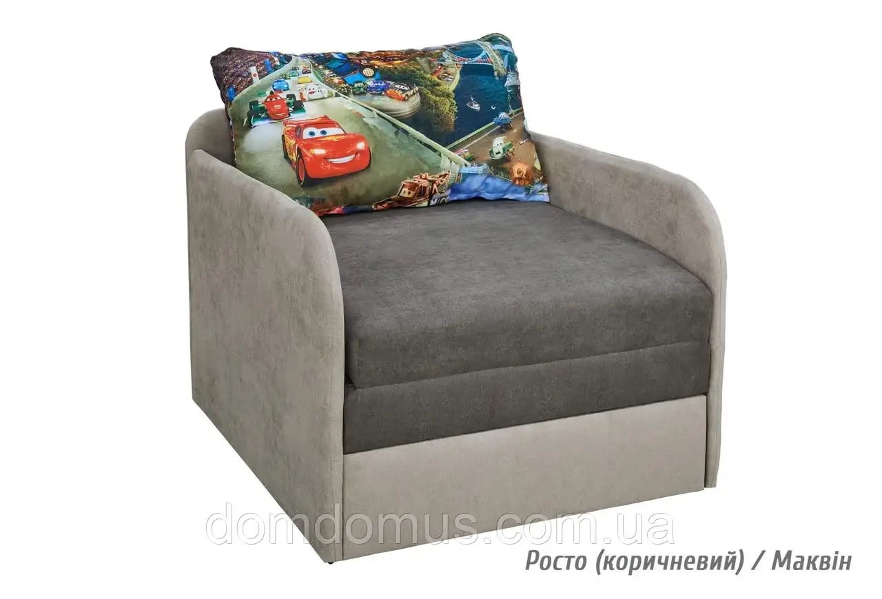 Крісло-Диван дитячий Юніор , Зростання коричневий, Маквин, фото 1