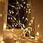 Світлодіодна гірлянда штора завісу дощ новорічна лід led на вікно ялинку 3x2 новорічна діодна біла тепла, фото 5