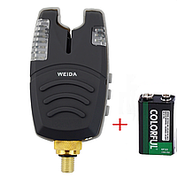 Сигналізатор клювання WEIDA 210 Yellow Жовтий + крона