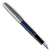 Ручка перьевая Parker SONNET 17 Essentials Metal and Blue Lacquer CT FP F