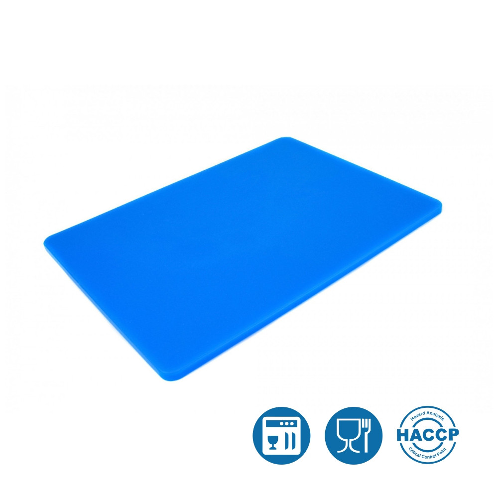 Двостороння дошка для LDPE 400 × 300 × 10 мм синя Дошка для нарізки і обробки