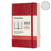 Ежедневник Moleskine 2022 маленький красный DSF212DC2Y22