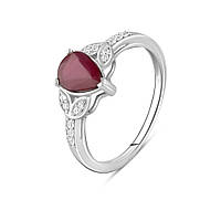 Серебряное кольцо с натуральным рубином 1.163ct 18 размер ShineSilver 2.07, 18.5