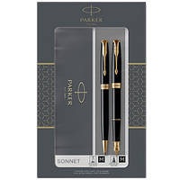 Набор ручек Parker SONNET 08 Laque Black FP+BP в подарочной упаковке DUOSETS 86 092b19