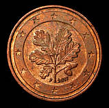 Монета Німеччини 2 євроценти 2002-17 рр., фото 2