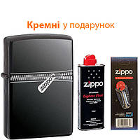 Комплект Zippo Зажигалка 21088 + Бензин + Кремни в подарок