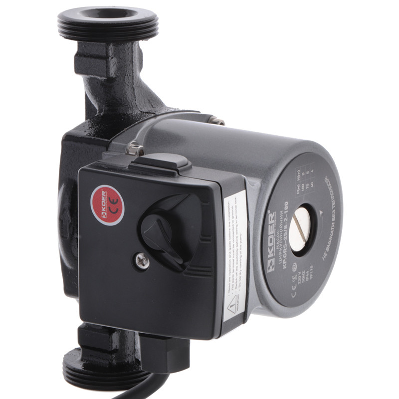 Насос циркуляційний центробіж. КР KP.GRS-25/8-2-180 (з гайками, кабелем і виделкою) (KP0253)