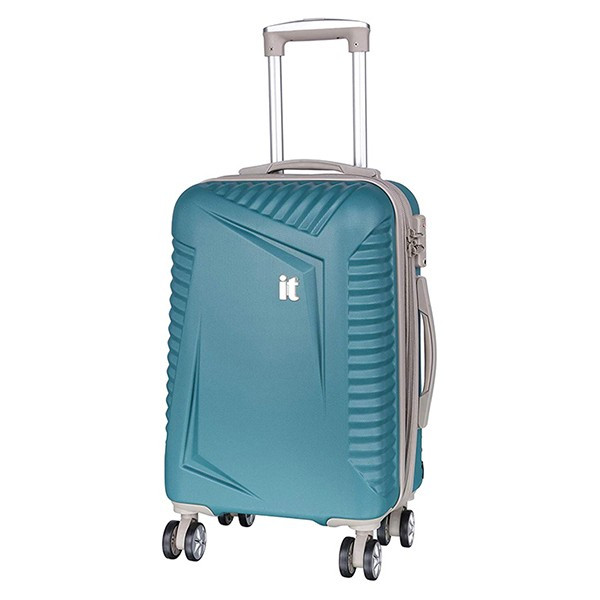 Чемодан на колесах IT Luggage Outlook 35/45 л голубой - фото 1 - id-p994259836