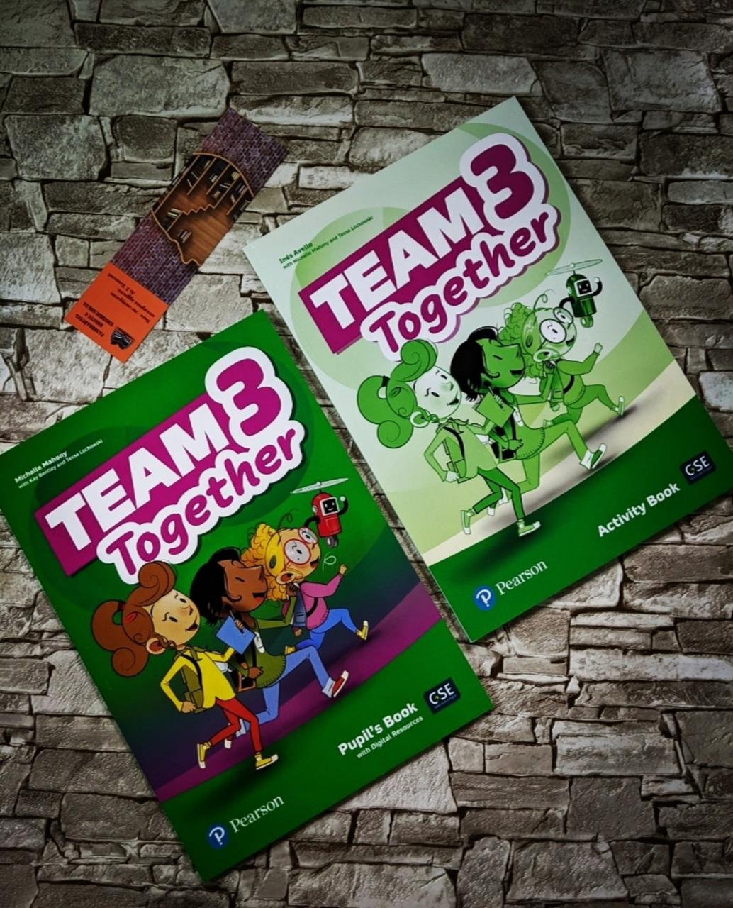 Набір книг "Team Together 3 student's Book & Workbook" Pearson Англійська для дітей