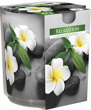 Свічка ароматизована у склі релакс 7,8 см (sn72s-50)