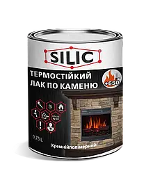 Термостійкий лак для каменю Silic мокрий ефект 0.7л