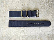 РЕМІНЕЦЬ РОЗДІЛЬНИЙ Seiko 7s26 SNK805, SNK807, SNK809, SNK803 НЕЙЛОН 18 ММ (синій), фото 2