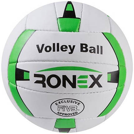 М'яч волейбольний Ronex Orignal Grippy зелений/білий, фото 2