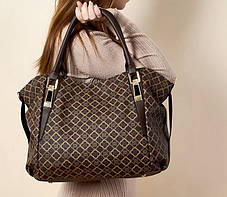 Велика коричнева сумка хобо, фото 3