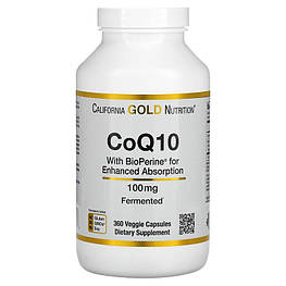 Co Q10 with BioPerine 100 мг California Gold Nutrition 360 капсул