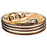 Набір тарілок для супу з кераміки з об'ємним декором, 4 шт. "Тосканський натюрморт" Certified International, фото 2