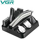 Машинка для стрижки волосся 6в1 VGR V-029 10 Вт, фото 7