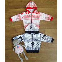 Кофта детская трёхнитка орнамент вышивка , зимняя детская тёплая кофта вышиванка 1 2 3 года 24