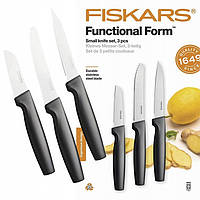 Кухонный Набор малых Ножей 3 предмета Fiskars "Functional Form" (1057561) Нержавеющая сталь