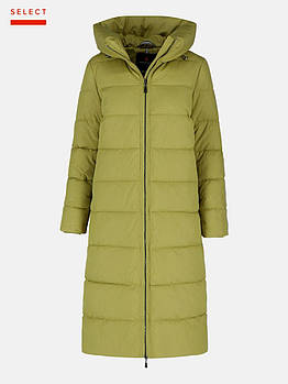 Довге жіноче стьобане пальто з капюшоном J-COMELY/ XL