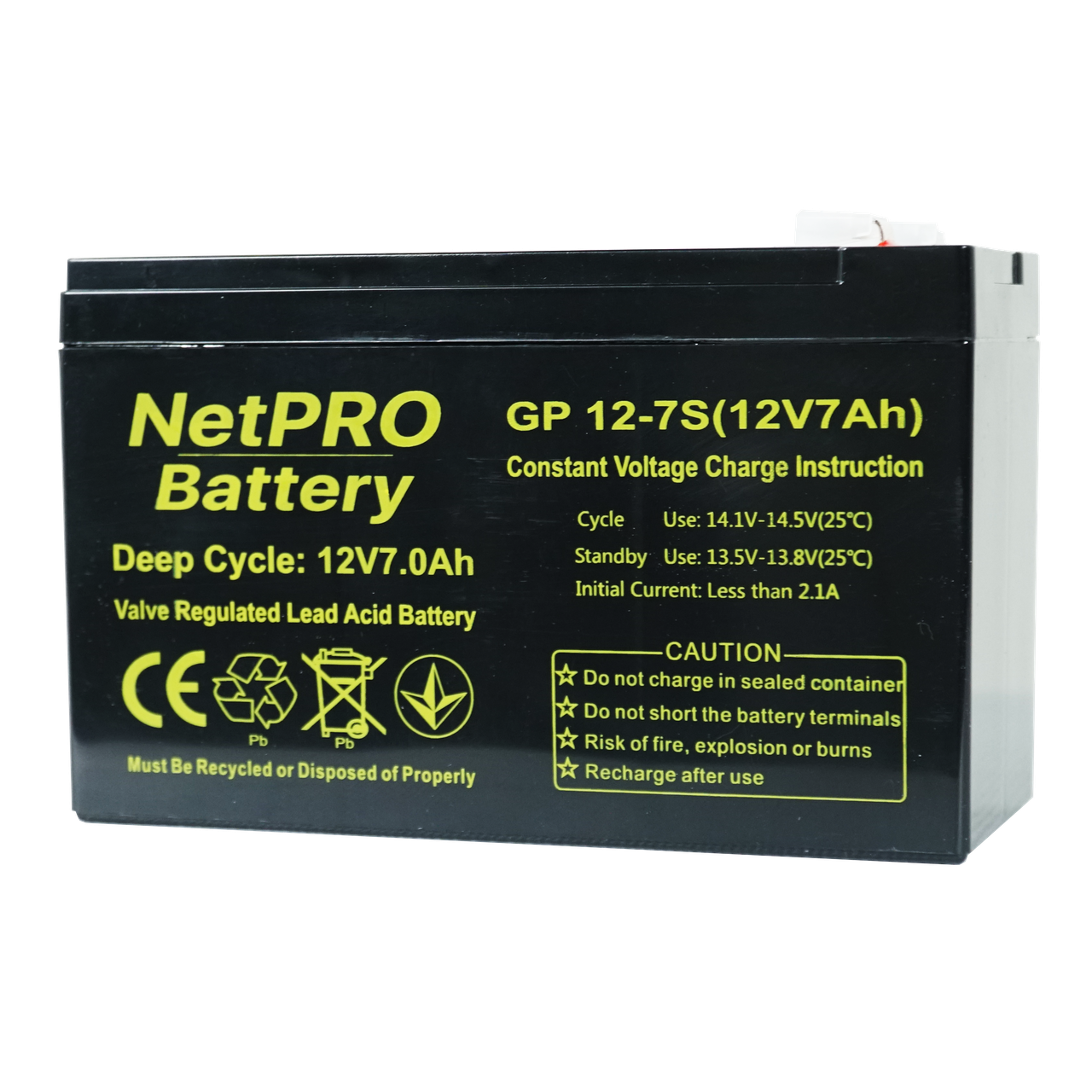 Акумулятор NetPRO GP 12-7S(12V/7Ah C20)