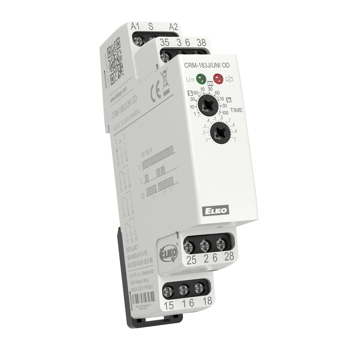Реле часу CRM-183J/UNI AC/DC 12-240V ELKOep