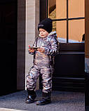 Костюм дитячий зимовий на хутро хлопчик дівчинка, фото 5