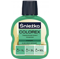 Универсальный пигментный концентрат Colorex Sniezka 42 зелёный весенний 100 мл (103721)
