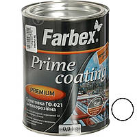 Грунтовка ГФ-021 антикорозійна Біла ТМ " Farbex 0,9 кг (205310)