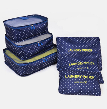 Набір органайзерів для подорожі 6в1 / Мішечки для речей /Дорожній набір органайзерів