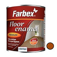 Емаль алкідна фарба Жовто-коричнева глянсова ТМ "Farbex 2,8 кг (205318), Коричневий, Коричневий